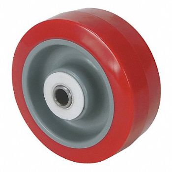 GRAINGER APPROVED PUR Tread on Plastic Core Wheel, 2RZD6