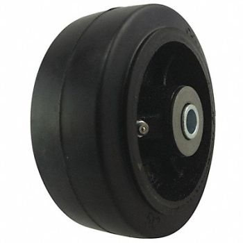 GRAINGER APPROVED RBBR Tread on Iron Core Wheel 5, 2RZJ7