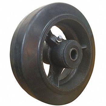 GRAINGER APPROVED RBBR Tread on Iron Core Wheel 6, 2RZJ8