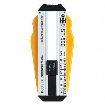 OK INDUSTRIES Adjustable Wire Stripper 20-30 AWG, 2RZR4