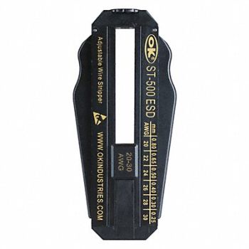 OK INDUSTRIES ESD Safe Adjust. Wire Stripper 20-30 AWG, 2RZR5