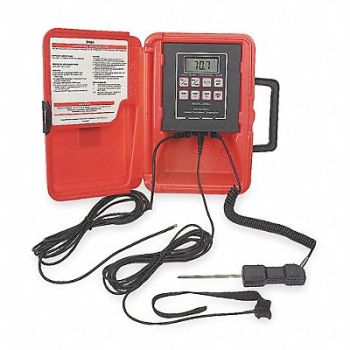 COOPER ATKINS Thermistor Thermometer -40 to 300F LCD, 2T618