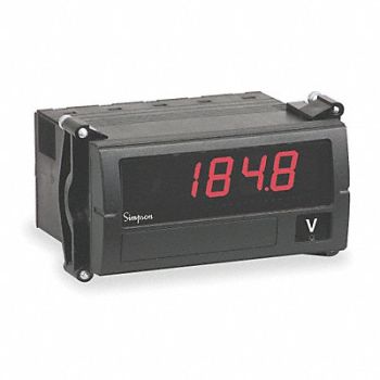 SIMPSON ELECTRIC Digital Panel Meter DC Voltage, 2T862