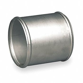 GRAINGER APPROVED Ducting Hose Connector SS 12 OD 4 L, 2TA39