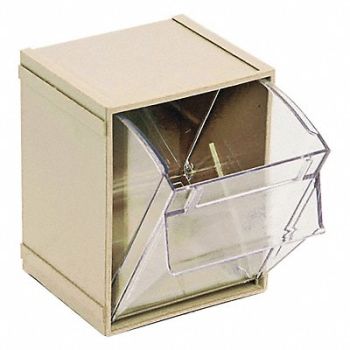 QUANTUM STORAGE SYSTEMS F8473 Indv Tip-Out Bin Ivory Unf 6 1/4 in, 2TB14