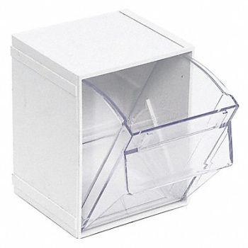 QUANTUM STORAGE SYSTEMS F8473 Indv Tip-Out Bin White Unf 6 1/4 in, 2TB15