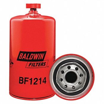 BALDWIN FILTERS Fuel Filter 7-13/32x3-11/16x7-13/32 In, 2TCH6