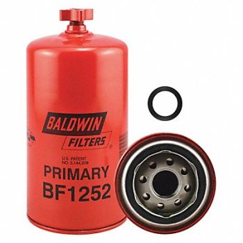 BALDWIN FILTERS Fuel Filter 7-13/32x3-11/16x7-13/32 In, 2TCJ2
