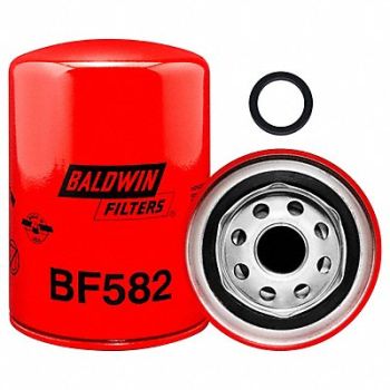 BALDWIN FILTERS Fuel Filter 5-13/32x3-11/16x5-13/32 In, 2TCR7