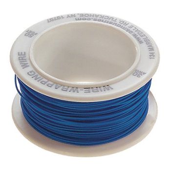 OK INDUSTRIES Wire Wrapping Wire 30 AWG Blu 50ft, 2TDT5