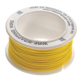 OK INDUSTRIES Wire Wrapping Wire 30 AWG Yel 50ft, 2TDU8