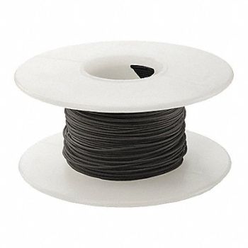 OK INDUSTRIES Wire Wrapping Wire 28AWG Blk 100ft, 2TDW4