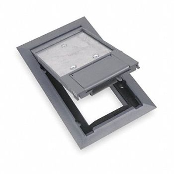 STEEL CITY Floor Box Cover 8-1/8 in Gray, 2TEC5