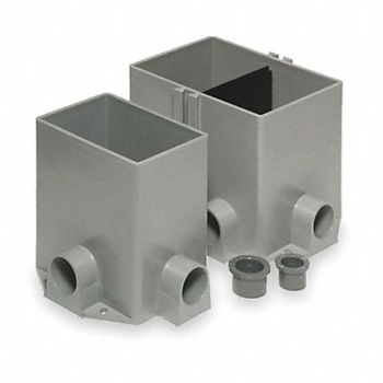 STEEL CITY Floor Box Steel 170.0 cu in., 2TEC6