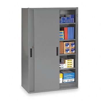 TENNSCO Shelving Cabinet 78 H 48 W Medium Gray, 2TER3