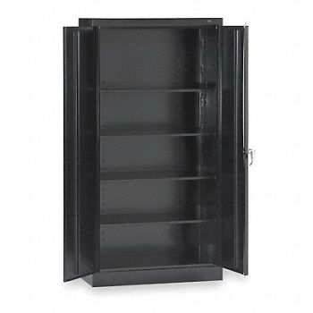 TENNSCO Storage Cabinet 72 x36 x24 Black 4Shlv, 2TER7