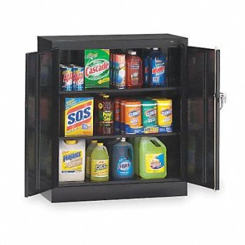 TENNSCO Storage Cabinet 42 x36 x18 Black 2Shlv, 2TET1