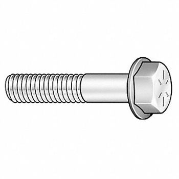GRAINGER APPROVED Flange Bolts Fastener L 3 in PK15, 2TJ97