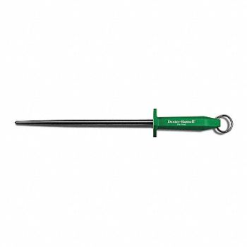 DEXTER RUSSELL Sharpening Steel SS Course 10 In Green, 2TLN7