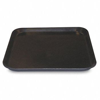 MOLDED FIBERGLASS Tray Black 16 1/2 in 12 1/2 in, 2TU39