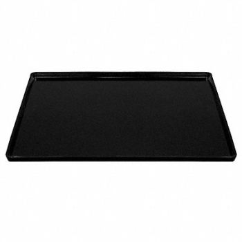 MOLDED FIBERGLASS StackingTray Black 18 5/8 in 18 11/16 in, 2TU41