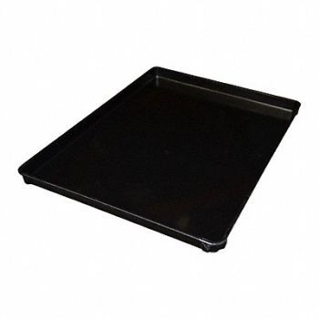 MOLDED FIBERGLASS Stacking Tray Black 25 3/8 in 19 3/8 in, 2TU42