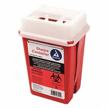 FIRST AID ONLY Sharps Container 1/4 gal Sliding Lid, 2TUW7