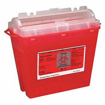 FIRST AID ONLY Sharps Container 1-1/4 gal Rotor Lid, 2TUW8