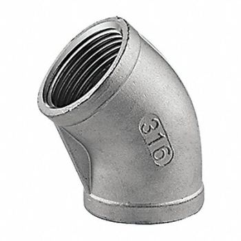 GRAINGER APPROVED 45 Elbow 316 SS 1 1/4 FNPT Class 150, 2TV79