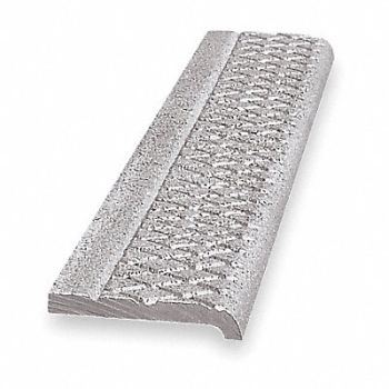 WOOSTER Stair Nosing Silver 60in W Cast Aluminum, 2TVD8