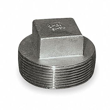 GRAINGER APPROVED Square Head Plug 316L SS 2 1/2 in, 2TY19