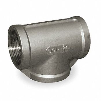 GRAINGER APPROVED Tee 304 SS 1/8 in Pipe Size Female NPT, 2UA88