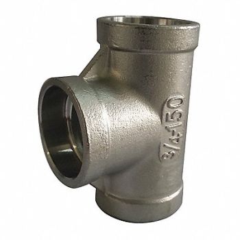 GRAINGER APPROVED Tee 316 SS 1 in Pipe Size Class 150, 2TY62