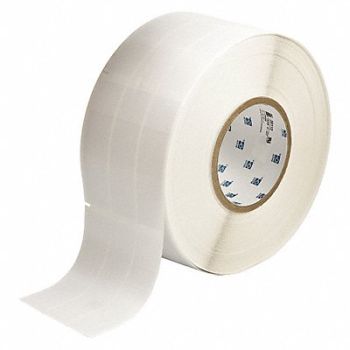 BRADY Label 1 in W Vinyl White/Translucent, 2TYR4