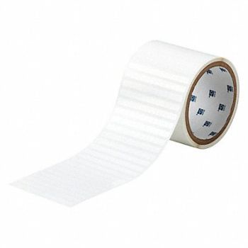BRADY Label 1/4 in W Polyester White, 2TYR5