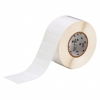 BRADY Label White 3 in W Polyester, 2TYV7
