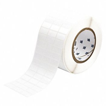 BRADY Label White 1 in W Polyester, 2TYU3