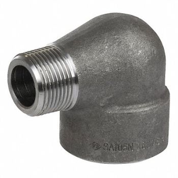 GRAINGER APPROVED 90 Street Elbow 304 SS 1 Pipe Size NPT, 2UA71
