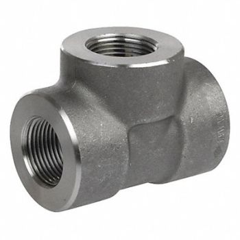 GRAINGER APPROVED Tee 304 SS 1 in Pipe Size Female NPT, 2UA93