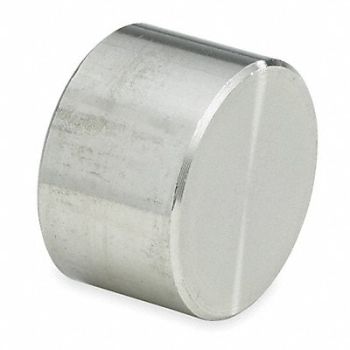 GRAINGER APPROVED Round Cap 304 SS 3/4 in Class 3000, 2UB80