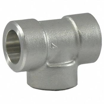 GRAINGER APPROVED Tee 304 SS 3/4 in Pipe Size Class 3000, 2UE34