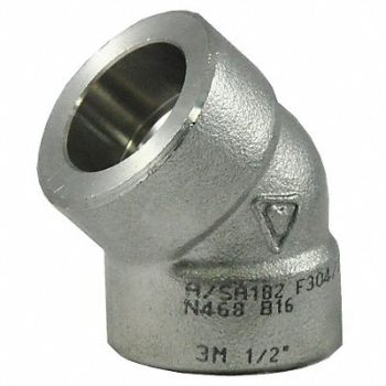 GRAINGER APPROVED 90 Elbow 304 SS 3/4 in Class 3000, 2UB98