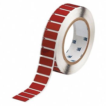 BRADY Raised Panel Label Red 1 in W, 2UPK1