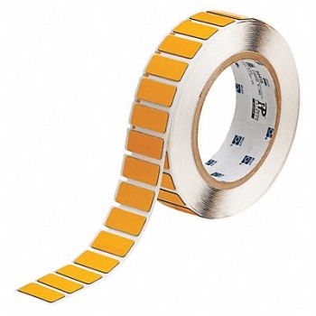BRADY Raised Panel Label Yellow 1 in W, 2UPK2
