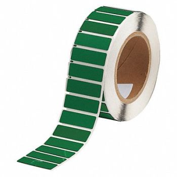 BRADY Label Green Glossy Polyester 1-3/4 in W, 2UPK9