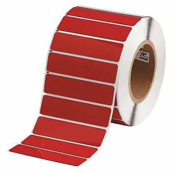 BRADY Label Red Glossy Polyester 4 in W, 2UPN1