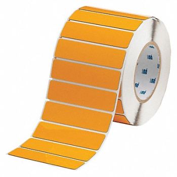 BRADY Label Yellow Glossy Polyester 4 in W, 2UPN2