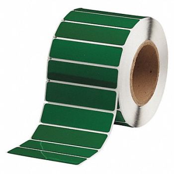BRADY Label Green Glossy Polyester 4 in W, 2UPN3