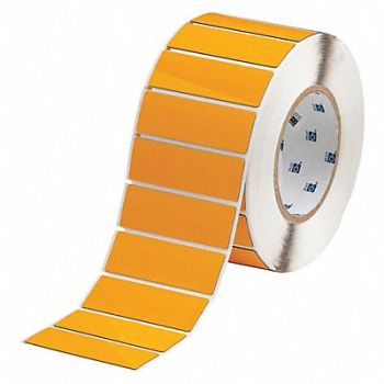 BRADY Label Yellow Glossy Polyester 3 in W, 2UPP1