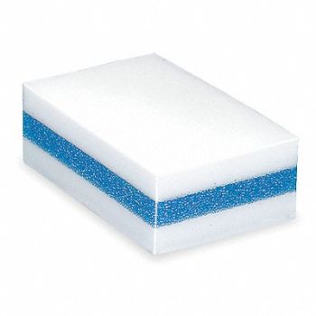 TOUGH GUY Sponge 4 3/8 in L Blue/White PK24, 2UY27